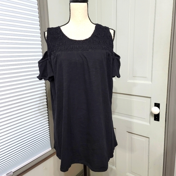 Lane Bryant Tops - Lane Bryant Cold Shoulder Swing Tee